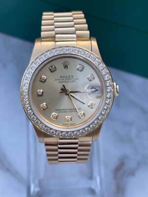 ROLEX 18K YELLOW GOLD DATEJUST 31MM