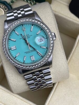 ROLEX DATEJUST 36MM STEEL TIFFANY 116234