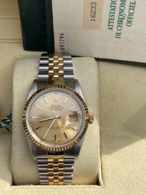 Rolex Datejust 36mm Steel and Yellow Gold 16233