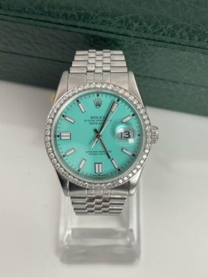ROLEX DATEJUST 36MM STEEL TIFFANY