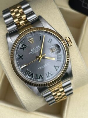 Rolex Datejust 36mm Wimbledon Steel and Yellow Gold