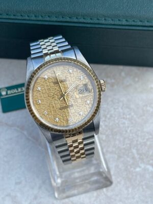 Rolex Datejust 36mm FULL SET Steel and Yellow Gold 16233