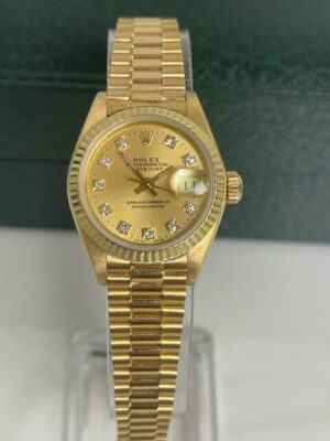 ROLEX 69178 18K LADIES 26MM DATEJUST FULL SET