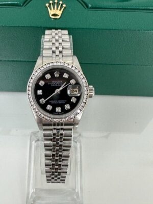LADIES 26MM CUSTOM DATEJUST STEEL FULL SET