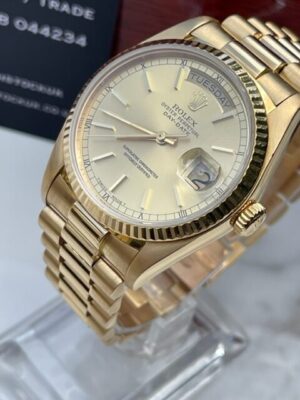 ROLEX 18K YELLOW GOLD DAYDATE 36MM