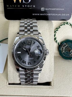 ROLEX  DATEJUST WIMBLEDON 36MM STEEL