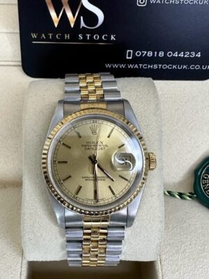 Rolex Datejust 36mm Steel and Yellow Gold 16233