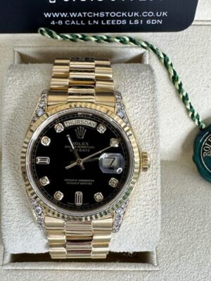 ROLEX 18K YELLOW GOLD CUSTOM DAYDATE 36MM