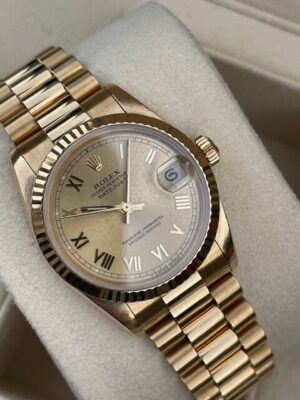 ROLEX 18K YELLOW GOLD DATEJUST 68278 31MM