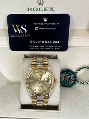 ROLEX 18K YELLOW GOLD  DAYDATE 36MM
