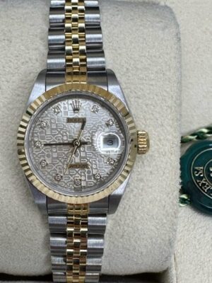 ROLEX LADIES DATEJUST 26 69173 FULL SET