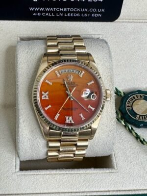ROLEX  18K YELLOW GOLD  DAYDATE 36MM 18038