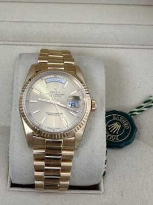 ROLEX 18K YELLOW GOLD DAYDATE 36MM 18038