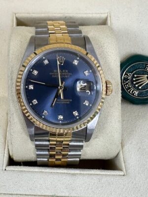 Rolex Datejust 36mm FULL SET Steel and Yellow Gold 16233