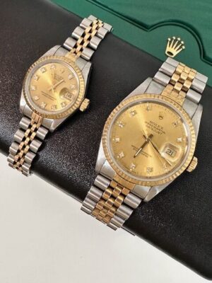HIS AND HERS MATCHING DATEJUST SET