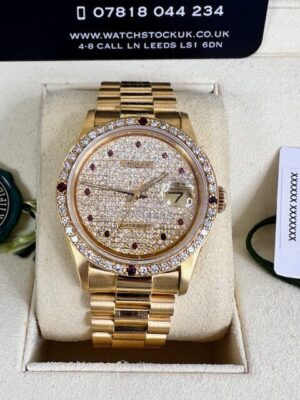 ROLEX 18K YELLOW GOLD  DATEJUST 36MM