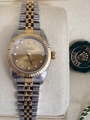 ROLEX 18K GOLD AND STEEL OYSTER PERPETUAL