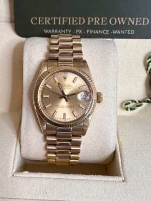 ROLEX 18K YELLOW GOLD DATEJUST 6827 31MM