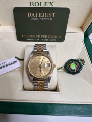 Rolex Datejust 36mm Steel and 18k Yellow Gold 16233