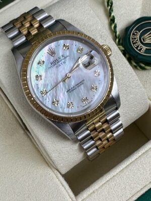 ROLEX OYSTER PERPETUAL DATE 18K AND STEEL  34MM