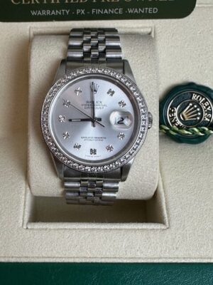 DATEJUST 16234 STEEL 36MM BOX AND PAPERS