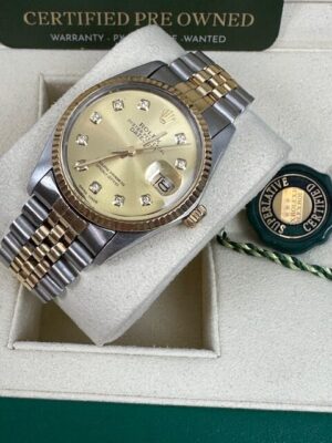 Rolex Datejust 36mm Steel and Yellow Gold