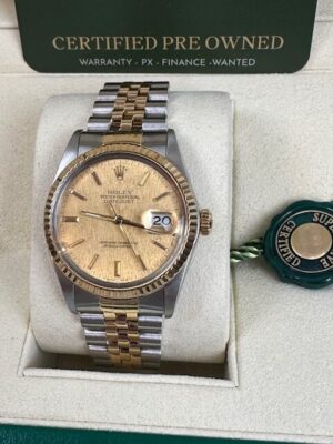 Rolex Datejust 36mm Steel and Yellow Gold fully set