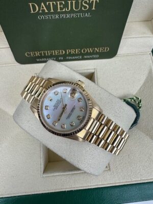 ROLEX 18K YELLOW GOLD DATEJUST 31MM