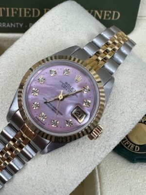 ROLEX LADIES DATEJUST MOTHER OF PEARL 26MM 69173