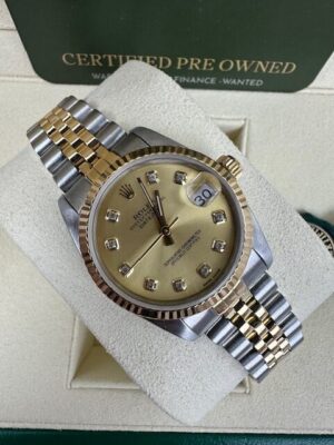 DATEJUST 31MM STEEL AND 18K GOLD BOX AND PAPERS