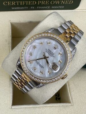 Rolex Diamond set Datejust 36mm Steel and Yellow Gold