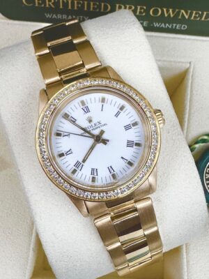 ROLEX FULL 18k YELLOW GOLD OP 31MM