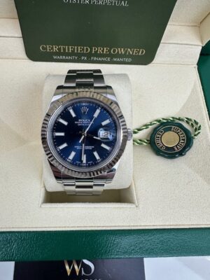 ROLEX DATEJUST  41MM BOX AND CERTIFICATES