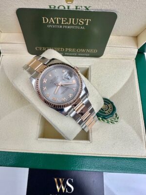 ROLEX DATEJUST 36MM ROSE GOLD AND STEEL 116231