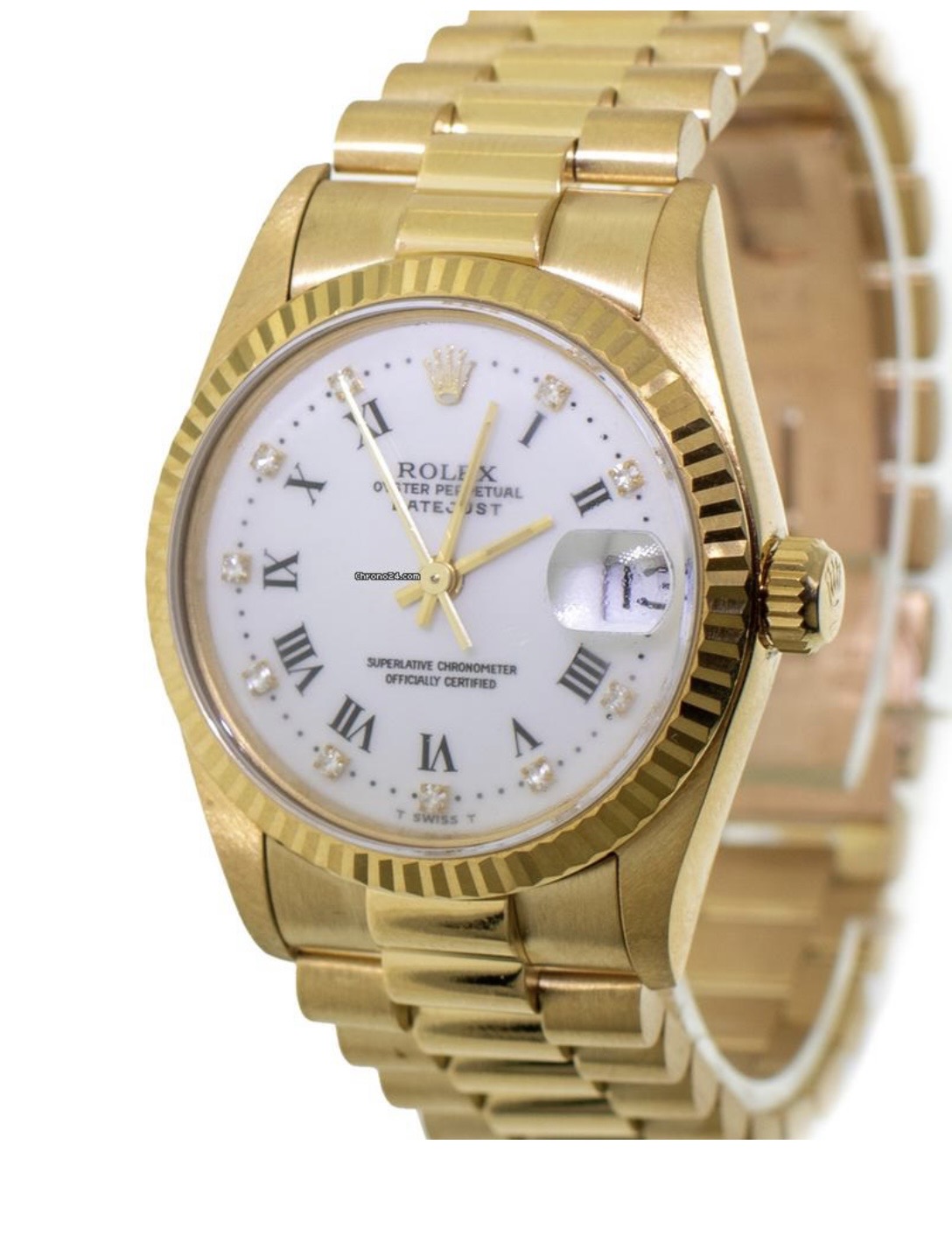 ROLEX 18K YELLOW GOLD DATEJUST 31MM