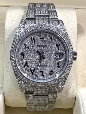 ROLEX DIAMOND DATEJUST  41MM BOX AND CERTIFICATES