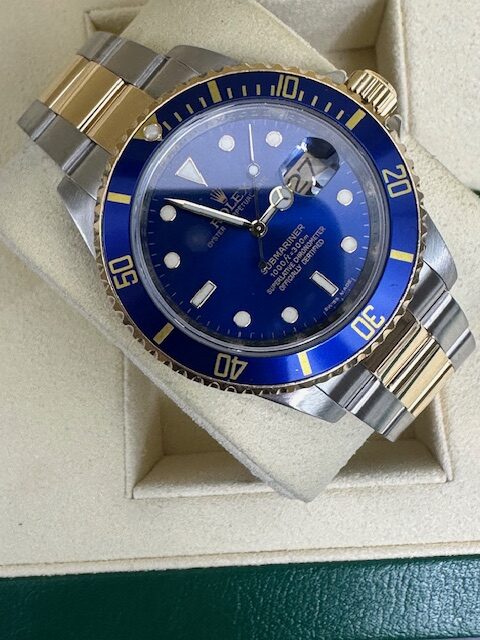 ROLEX BLUESY 2009 SUBMARINER REHAUT BOX AND CERTIFICATES