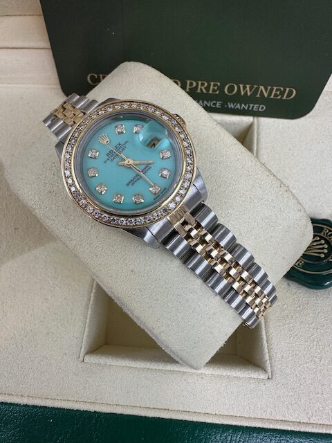 ROLEX LADIES DATEJUST 26MM 69173 BOX AND PAPERS