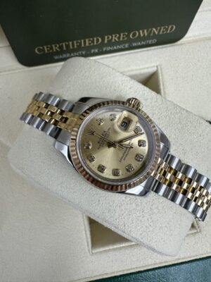 DATEJUST  CONCEALED  MODEL 26MM  STEEL AND 18K BOX AND CERTIFICATES