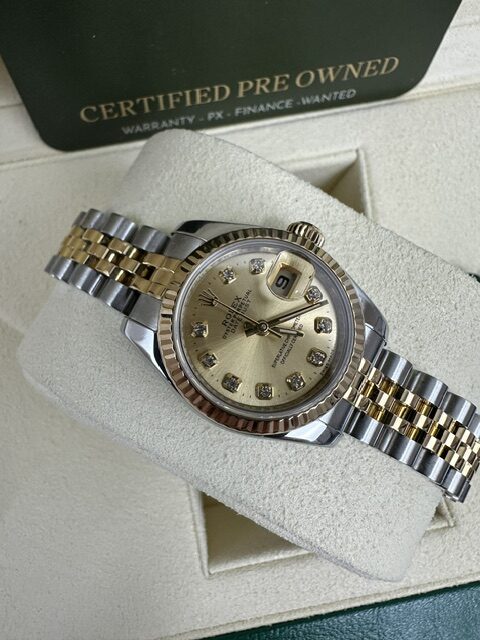DATEJUST  CONCEALED  MODEL 26MM  STEEL AND 18K BOX AND CERTIFICATES