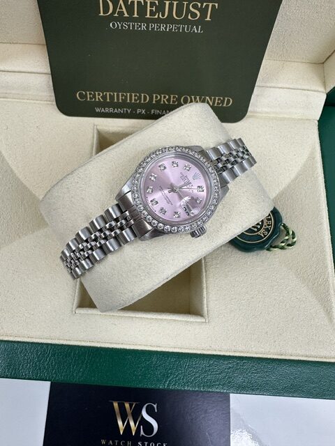 LADIES   26MM DATEJUST STEEL BOX AND PAPERS