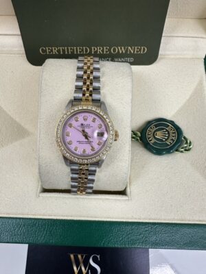 ROLEX LADIES DATEJUST 26MM 69173 BOX AND R PAPERS