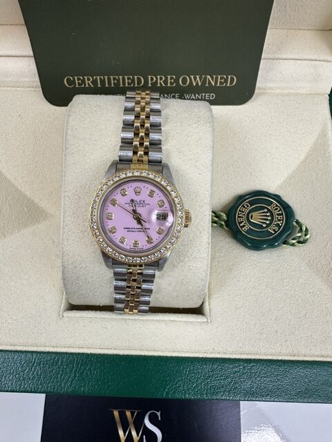 ROLEX LADIES DATEJUST 26MM 69173 BOX AND R PAPERS