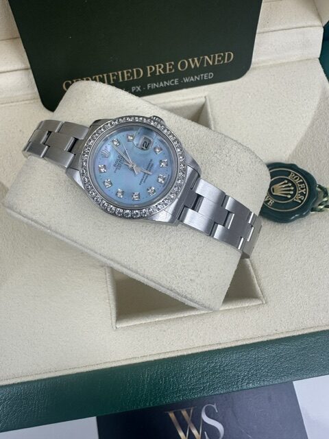 LADIES   26MM DATEJUST STEEL BOX AND PAPERS