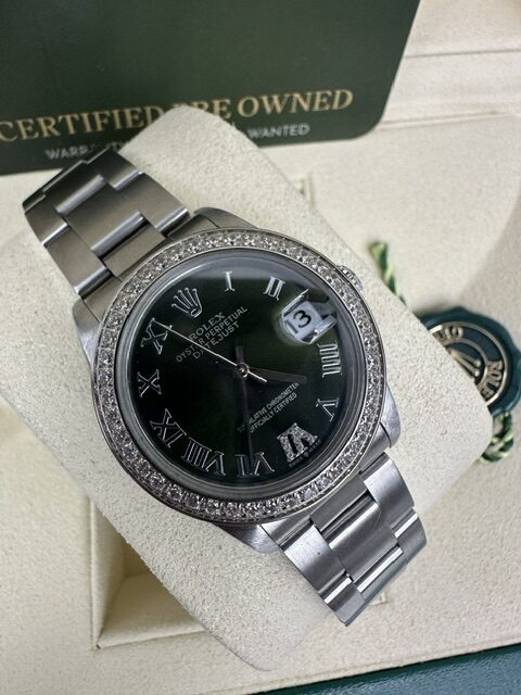OLIVE DATEJUST 31MM  STEEL