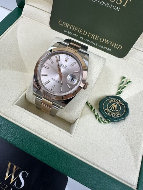 ROLEX SUNDUST ROSE GOLD 41MM DATEJUST 126301