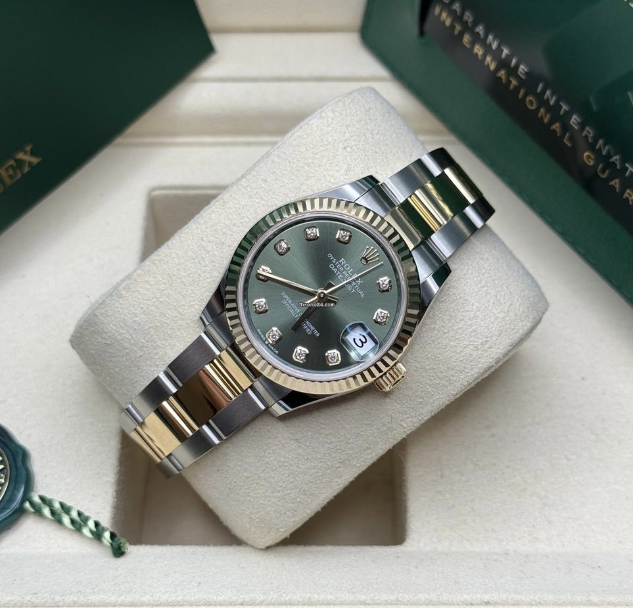 DATEJUST 178243 MIDSIZE 31MM BI METAL BOX AND PAPERS