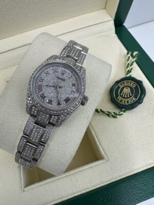 ROLEX 2015 MODEL 26MM DIAMOND SET BOX AND PAPERS