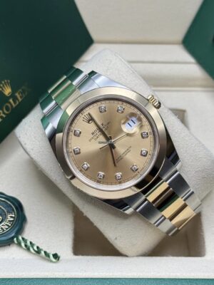 ROLEX DIAMOND GOLD 41MM DATEJUST 126303