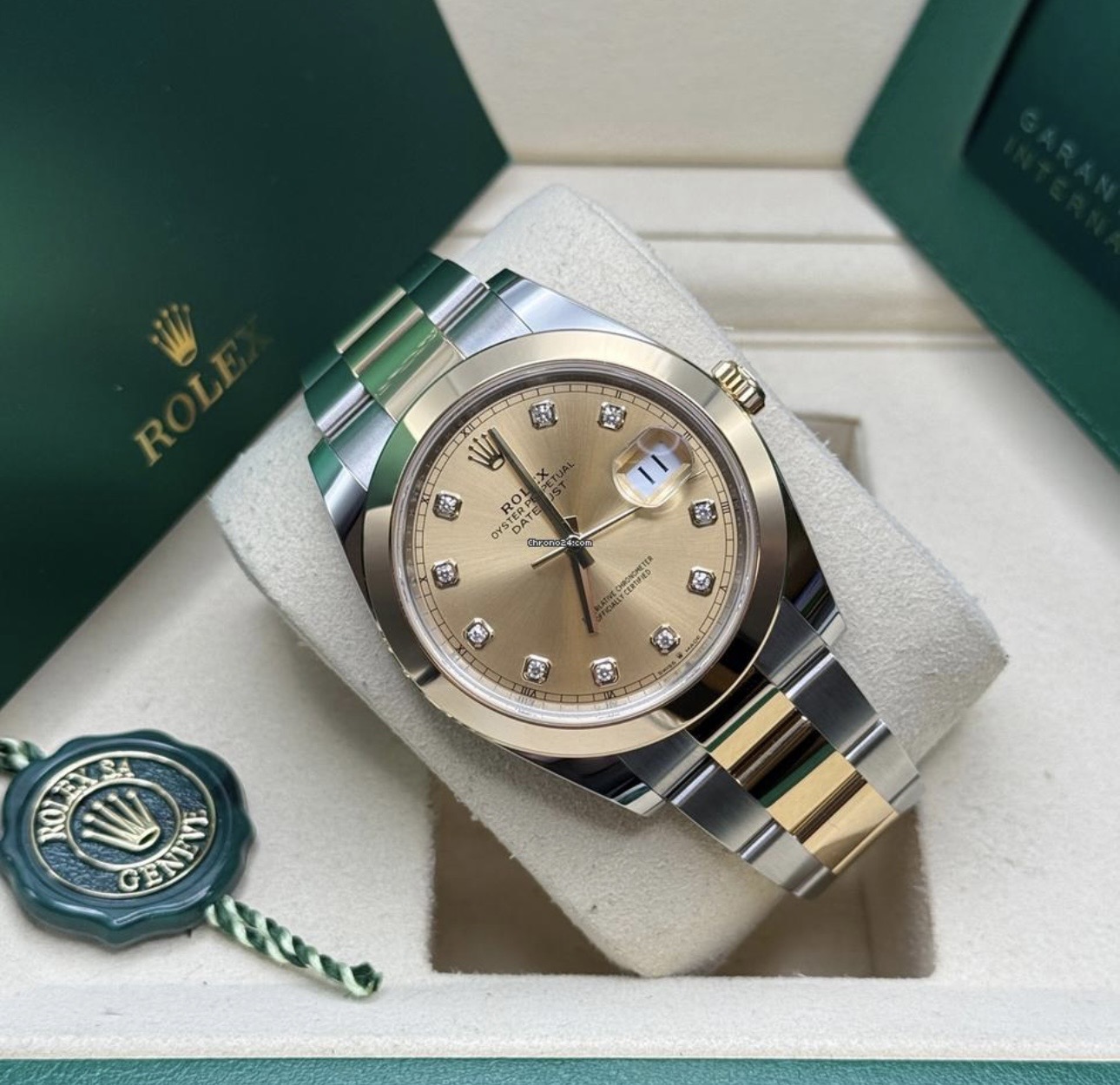 ROLEX DIAMOND GOLD 41MM DATEJUST 126303
